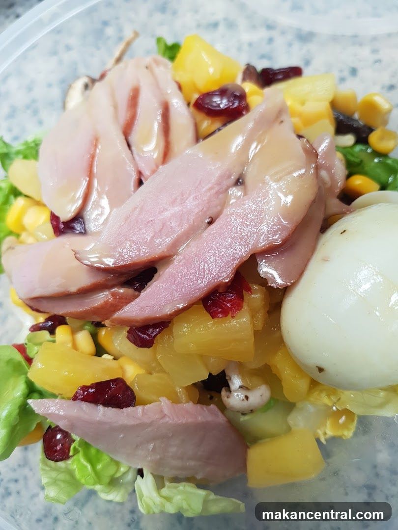 Salad in container