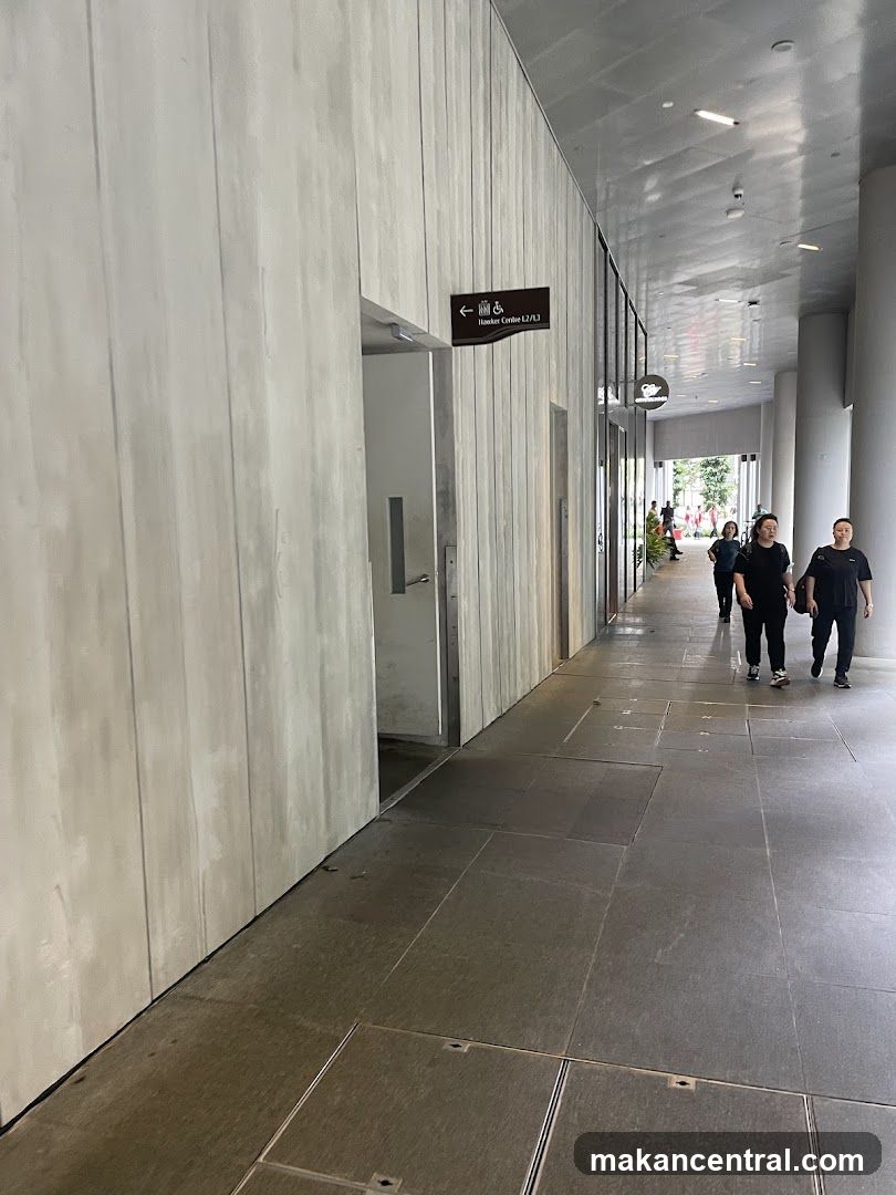 Interior hallway of a modern building
