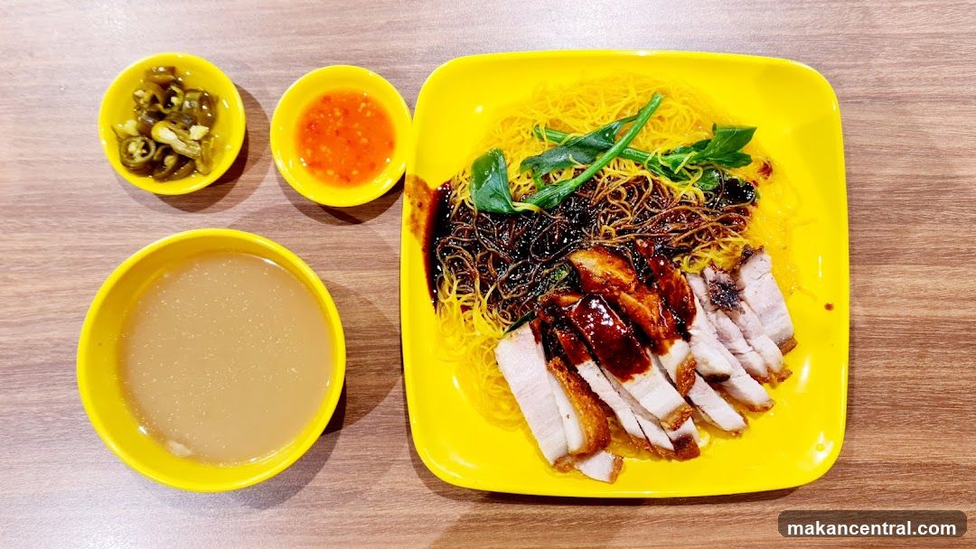 Food Plate on Wooden Table