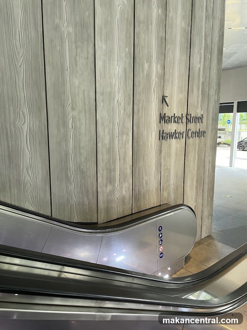 Escalator with directional signage