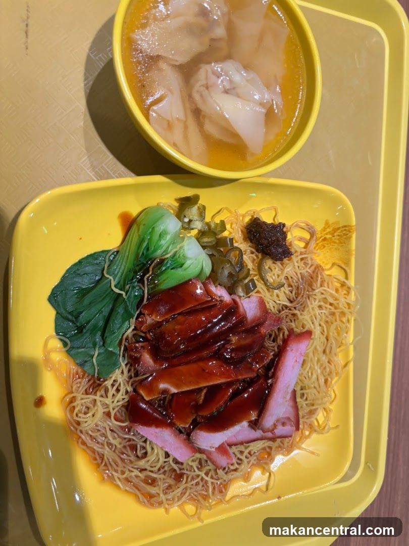 Food served on yellow tray