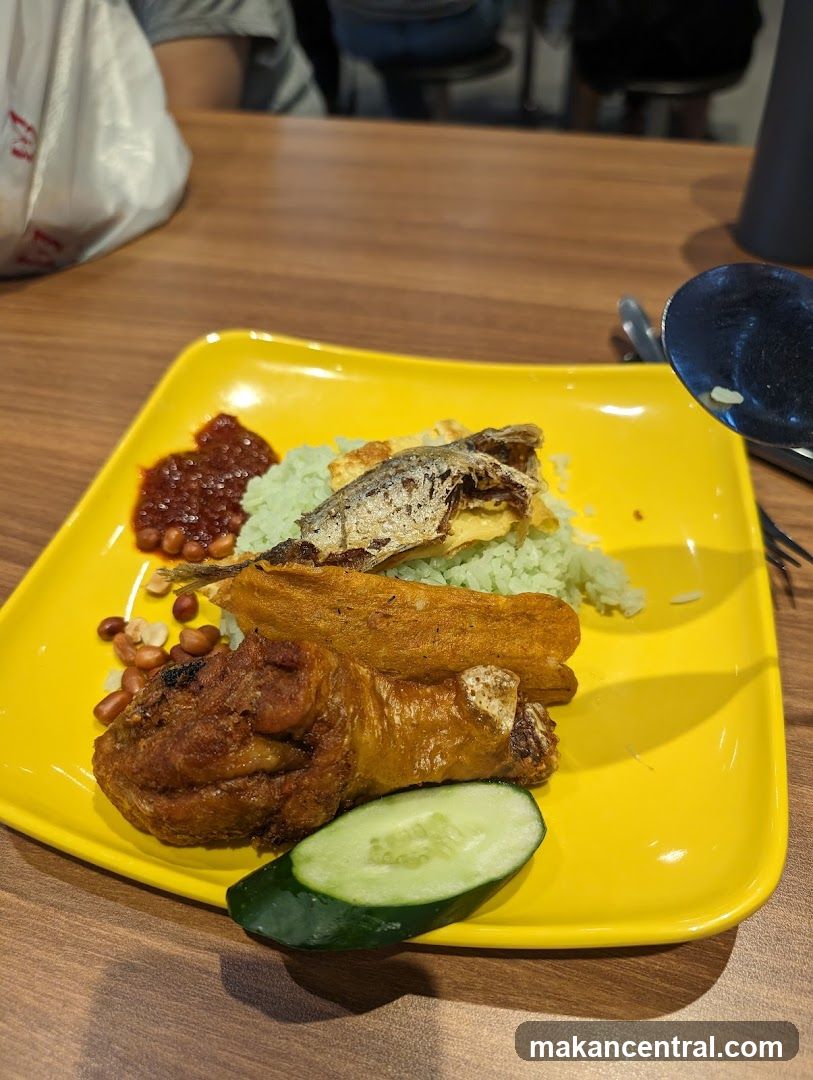 Food on Yellow Plate