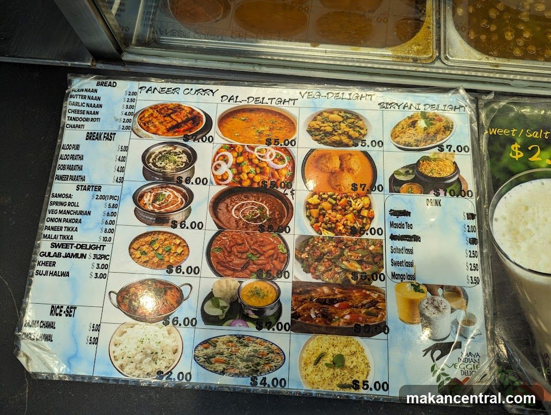 Indian Cuisine Menu