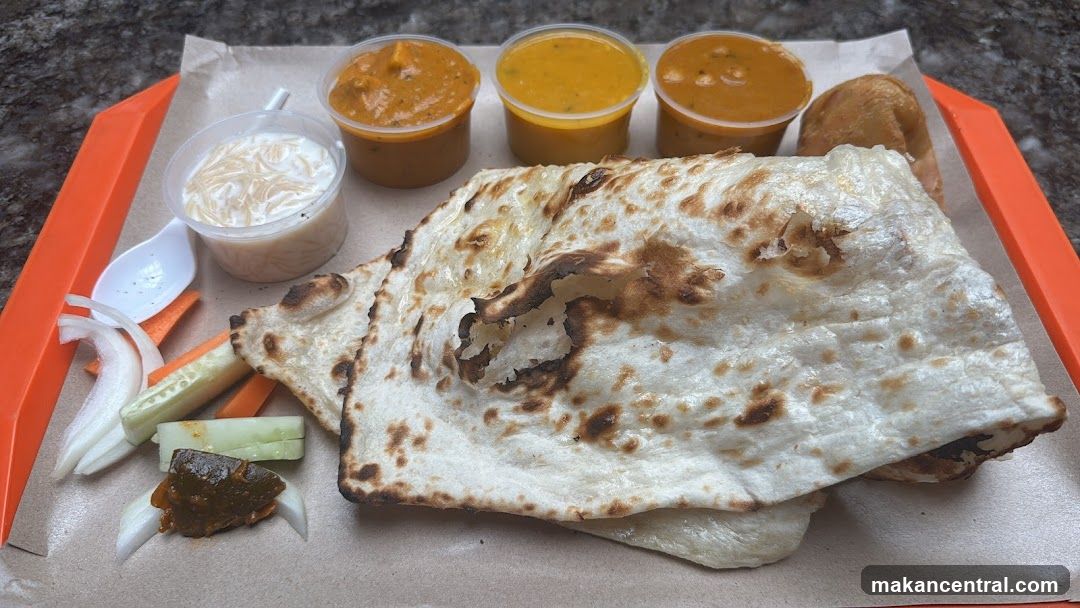 Indian meal served on tray