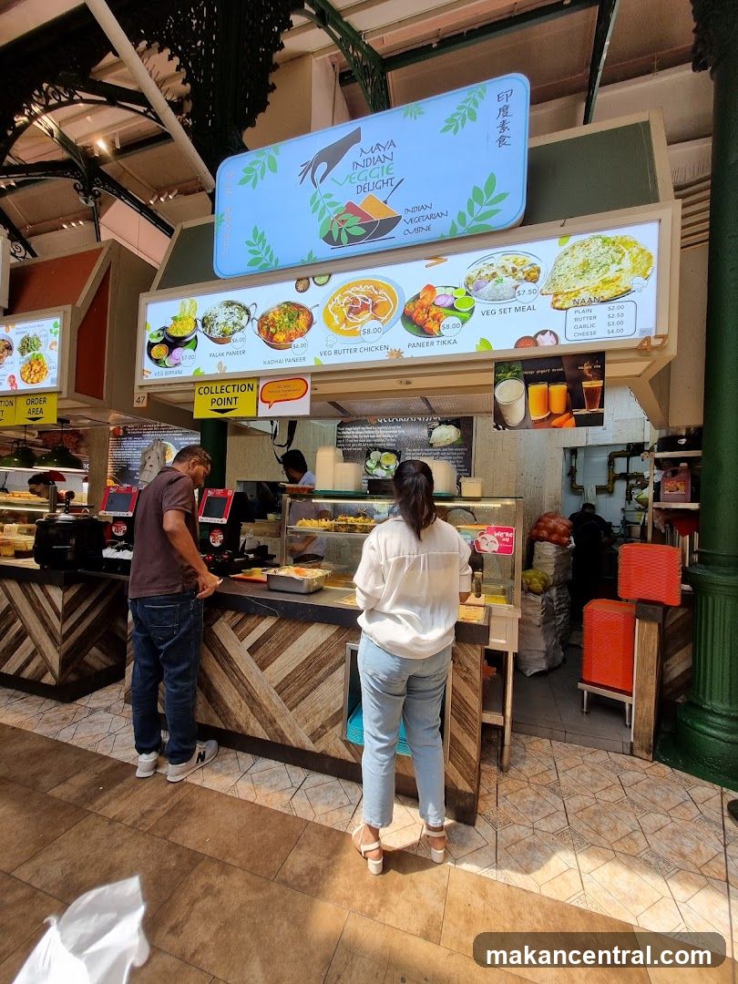 Indian Veggie Delight stall interior