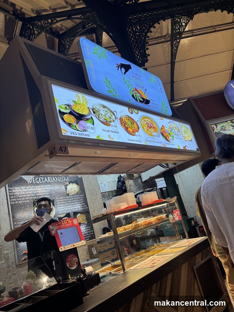 Vegetarian Food Stall Interior