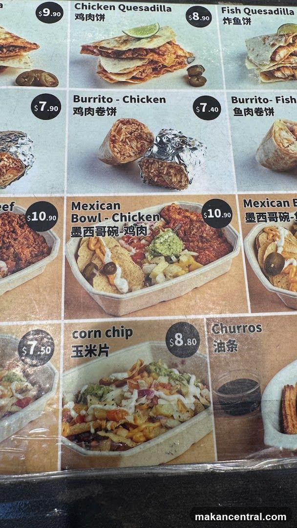 Mexican Food Menu