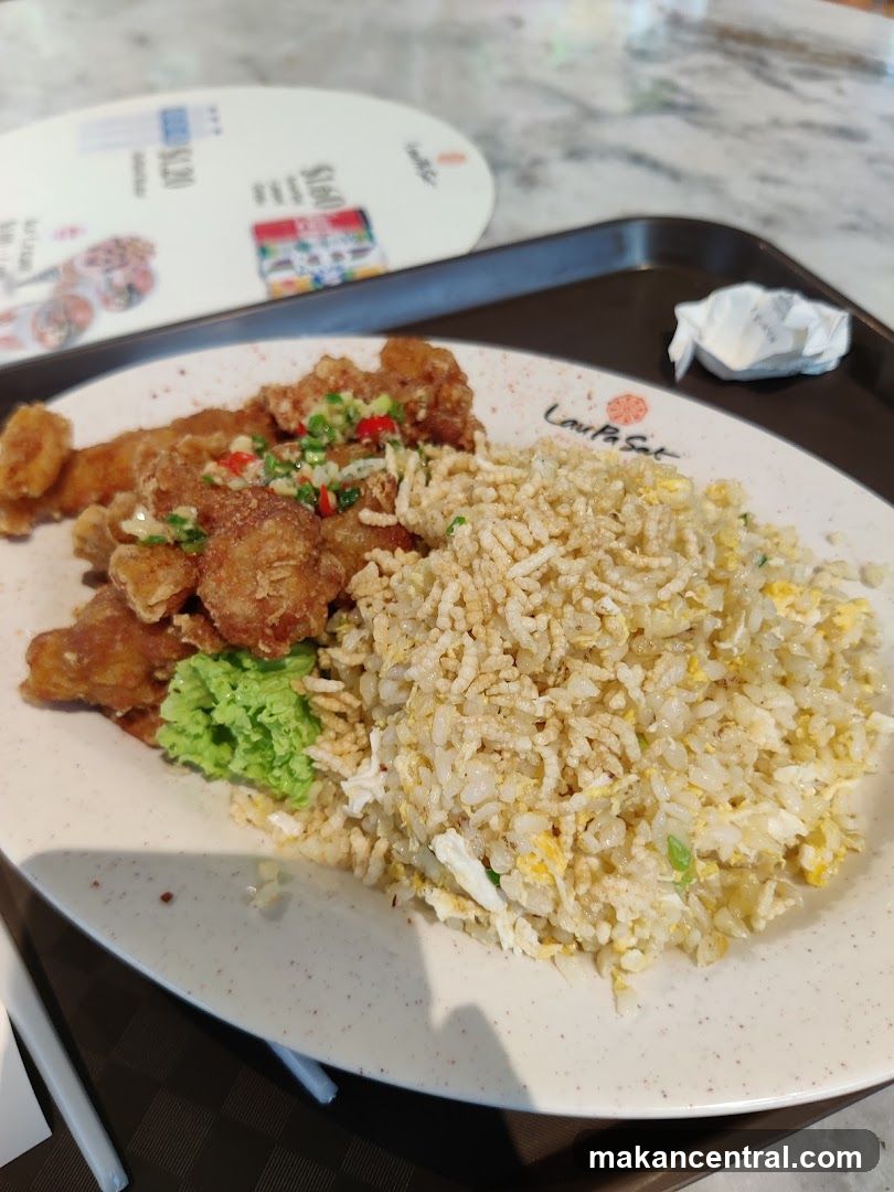 Food served on tray