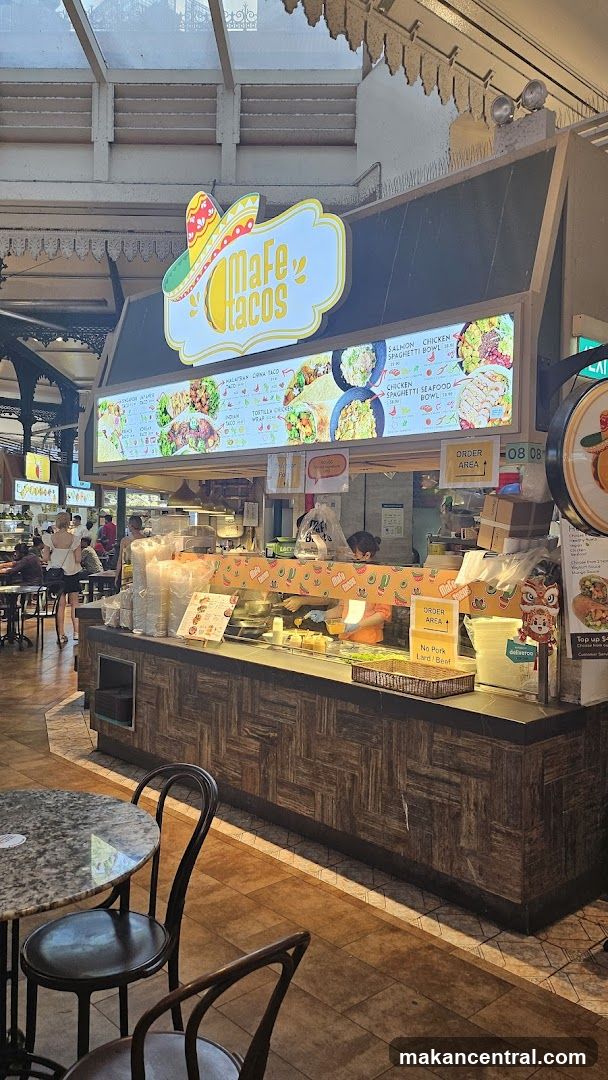 MaFe Tacos stall interior