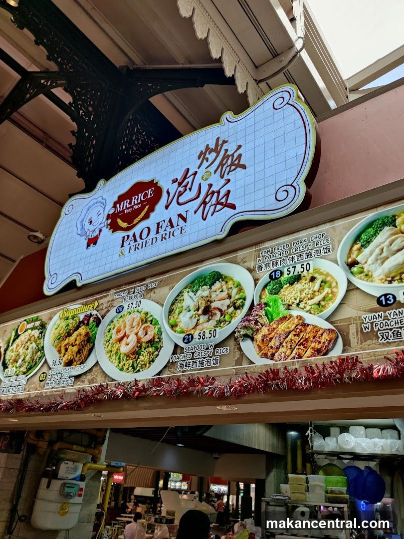 MR RICE & Pao Fan Fried Rice Menu Board