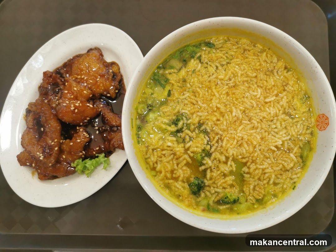 Food served on tray