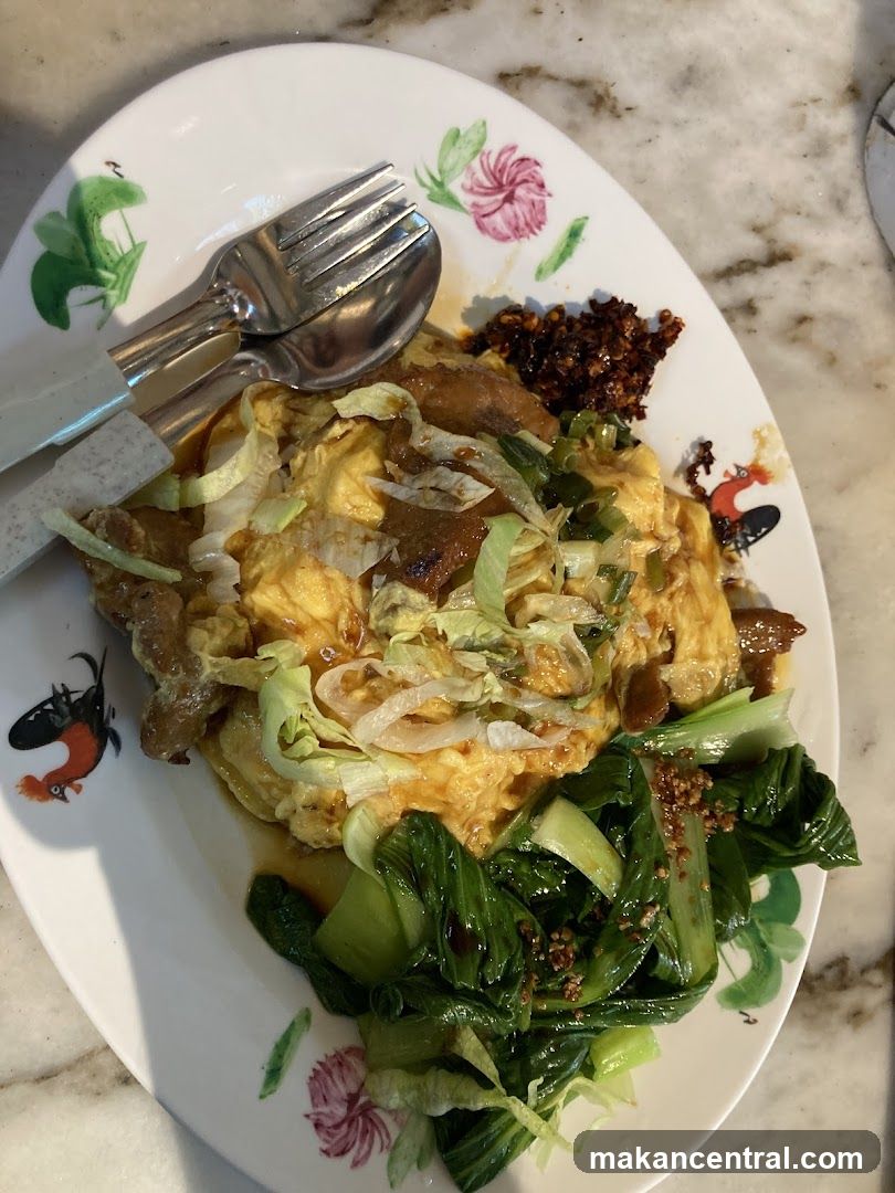 Food Plate on Marble Surface