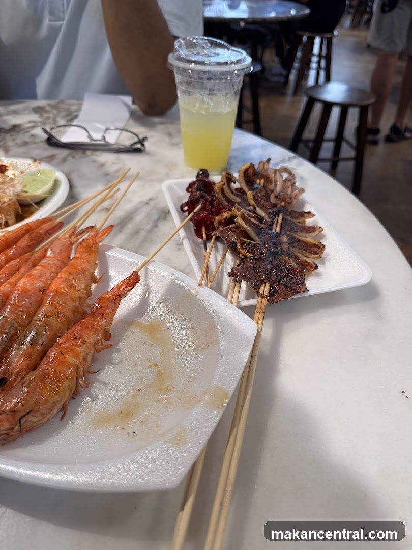 Food at a restaurant