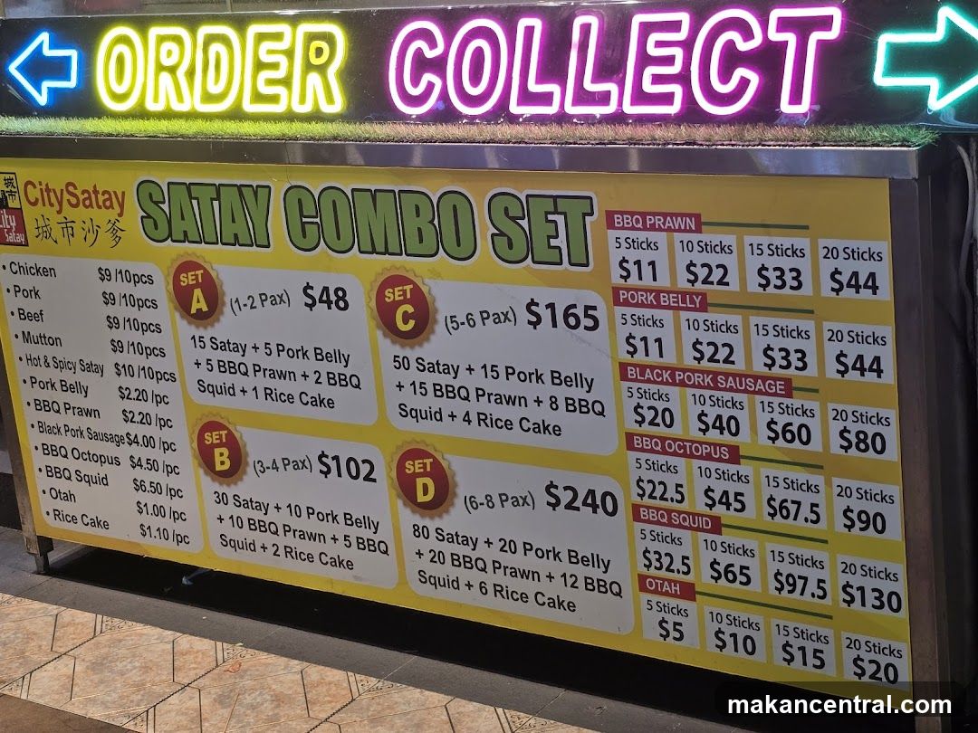 CitySatay Satay Combo Set Menu