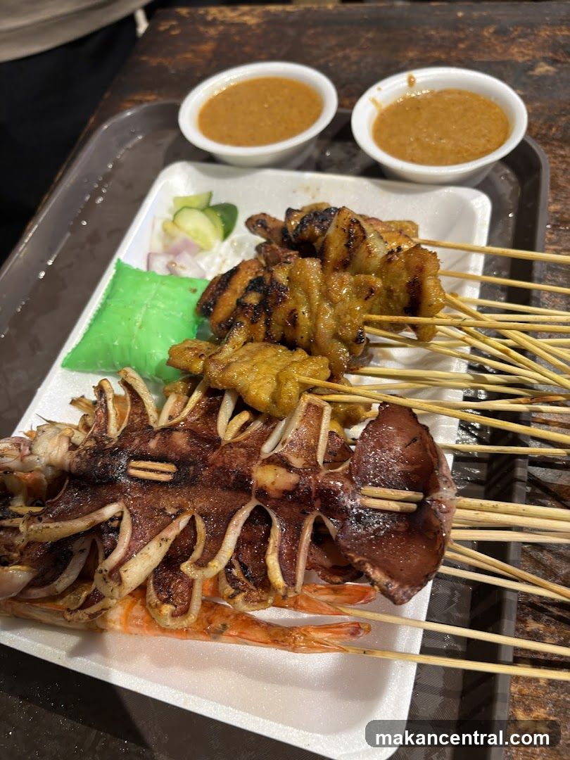 Grilled Skewers with Sauce