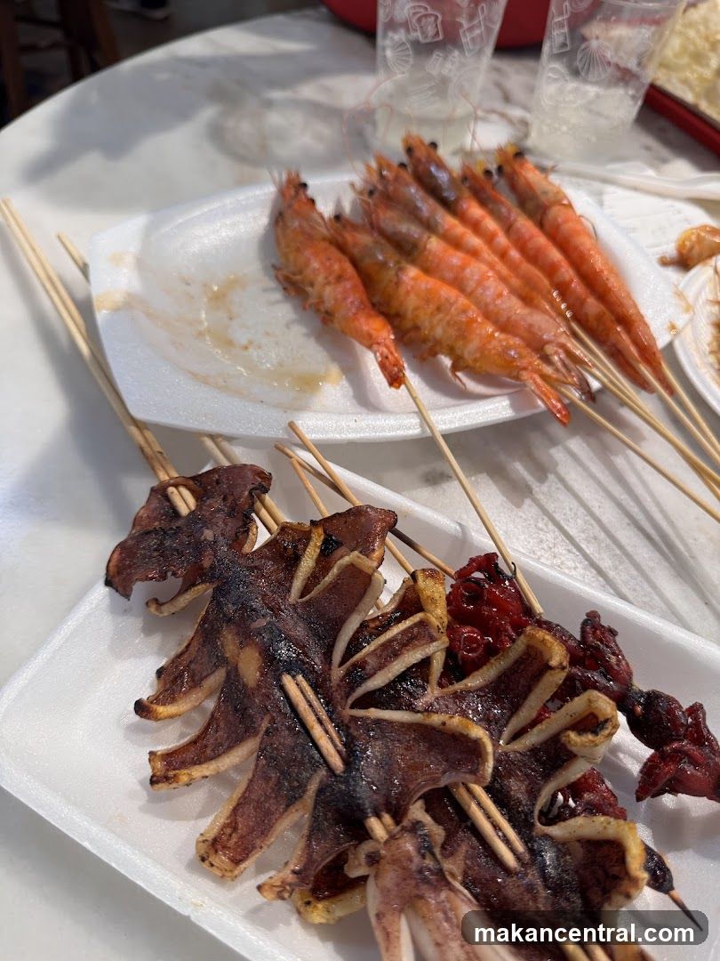 Grilled Seafood Skewers