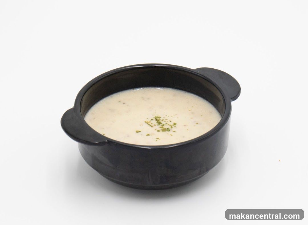 Soup in a bowl