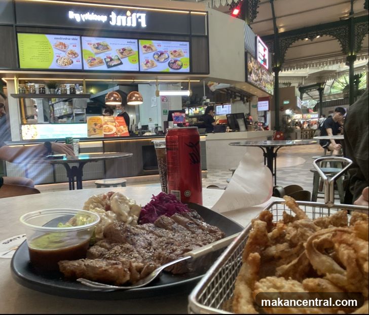 Food court interior with dining area