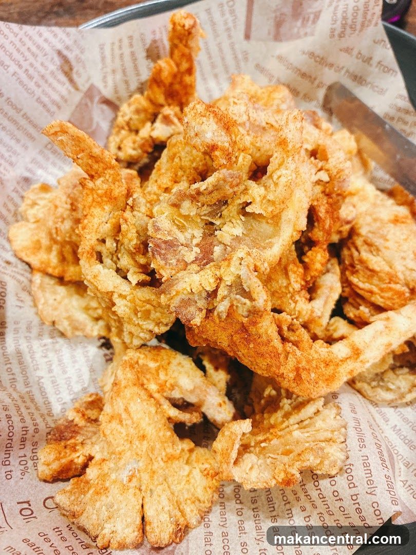 Fried Food on Paper