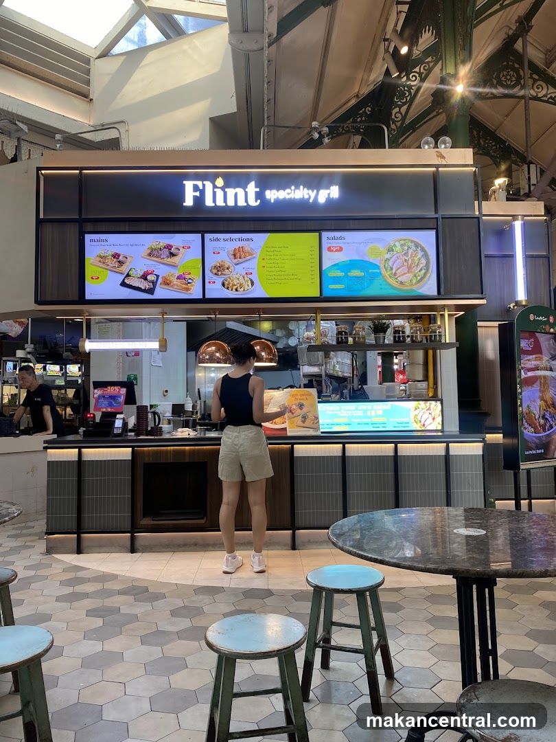 Flint Specialty Grill counter inside food court