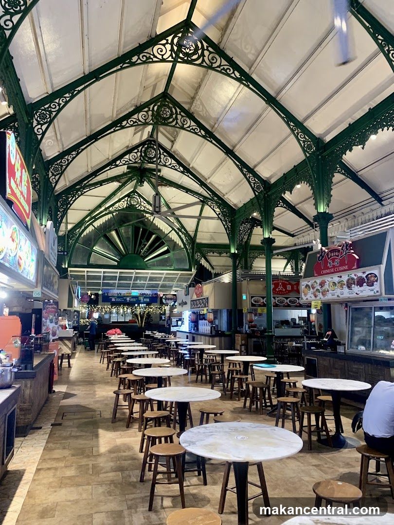 Interior of a food court