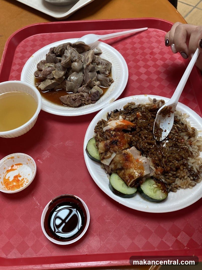 Food on a tray