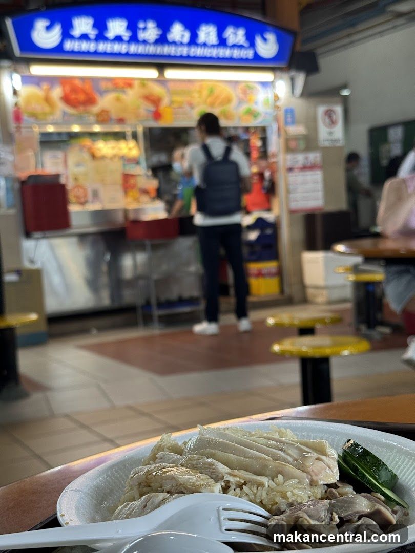 Food stall interior view
