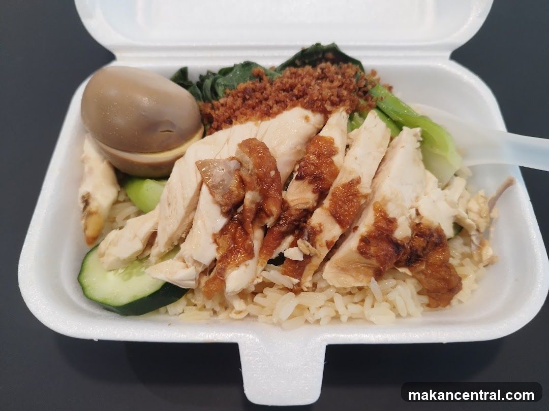 Food in takeout container