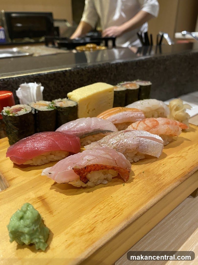 Sushi Platter at Counter