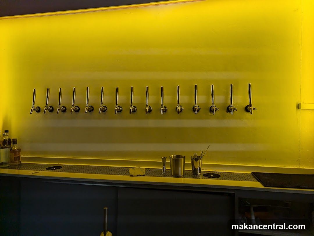 Bar Interior with Beer Taps