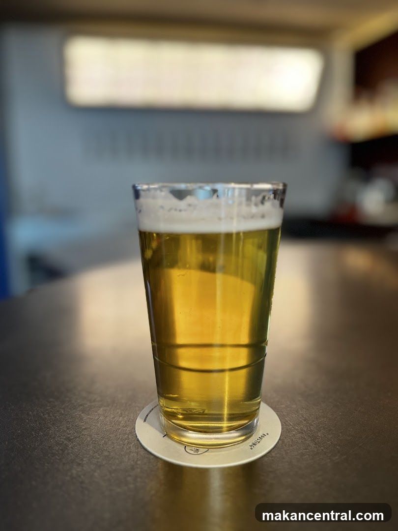 Beer Glass on Counter
