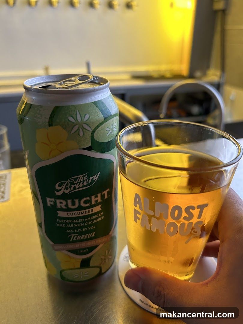 Beer Can and Glass at Bar