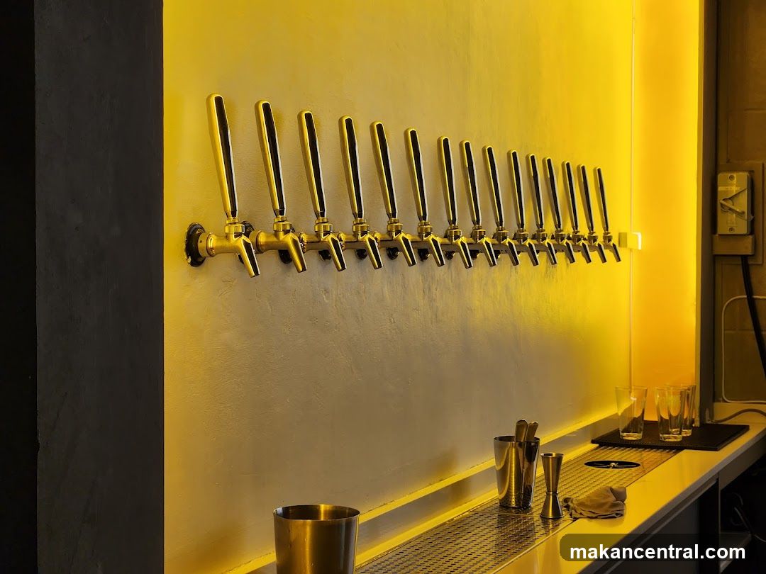 Bar Interior with Beer Taps