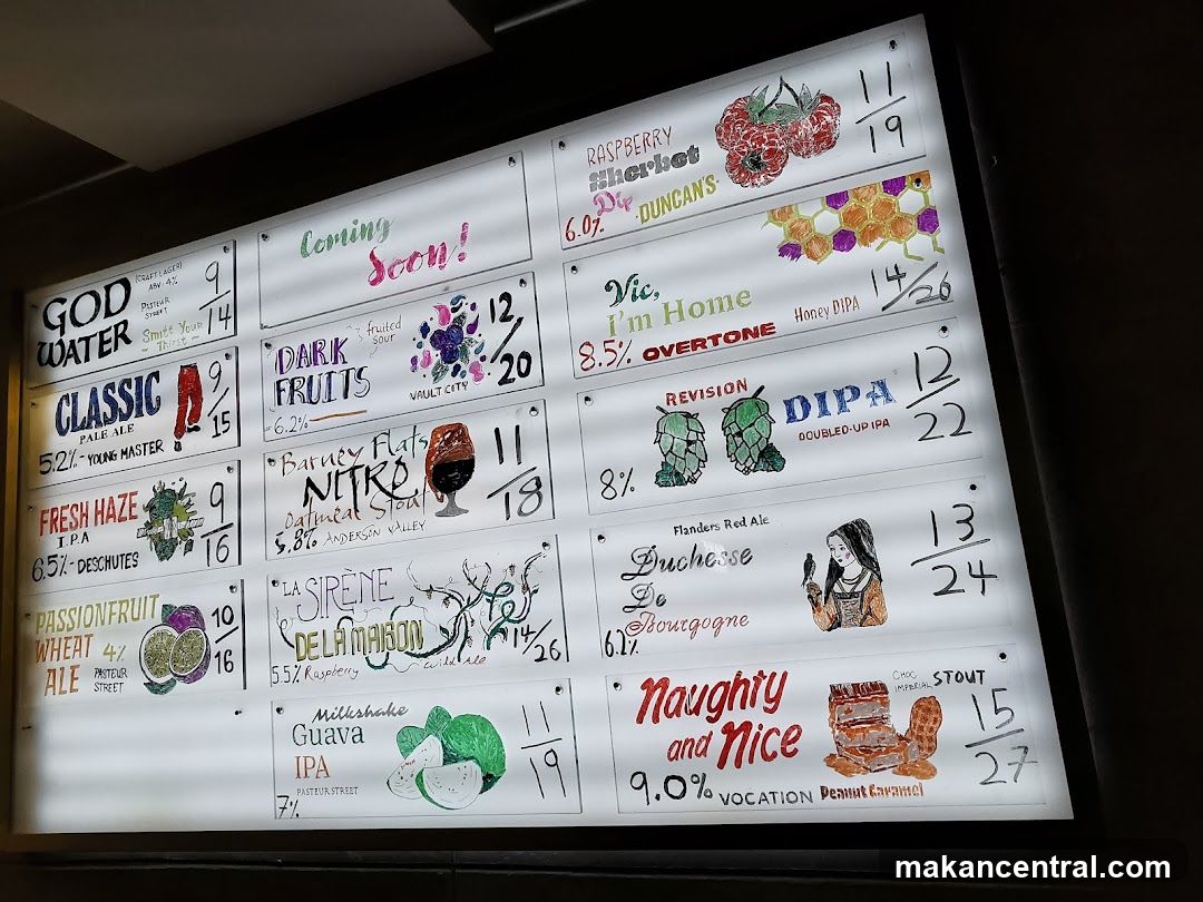Beer Menu Board