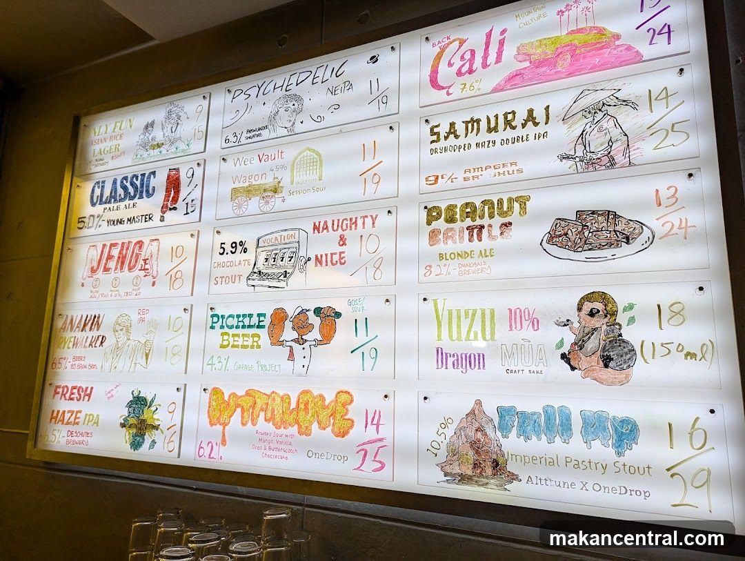 Beer Menu Board