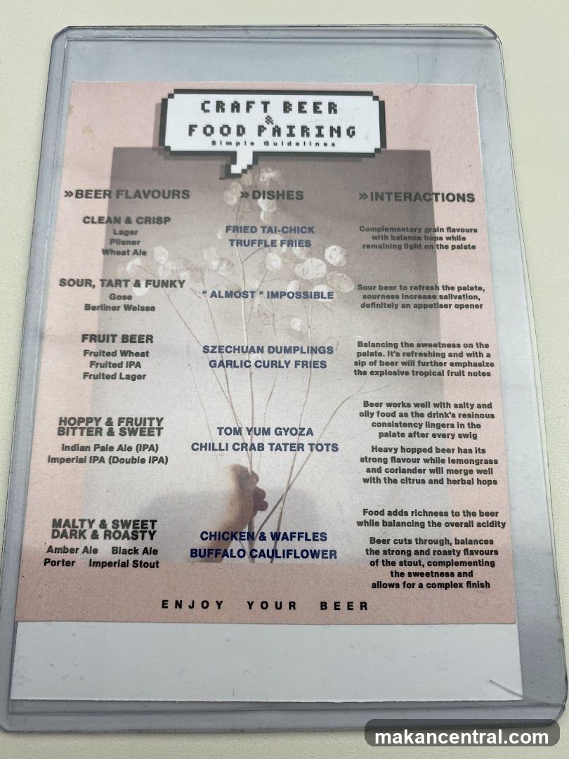 Craft Beer Food Pairing Guidelines