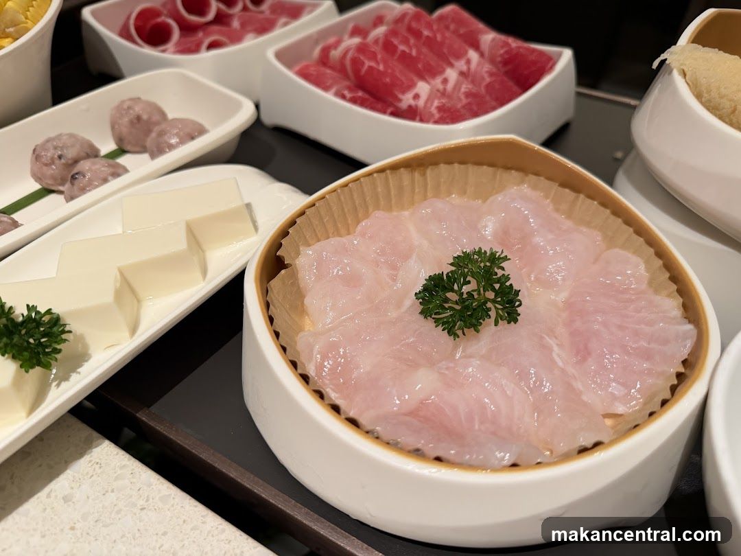 Hot Pot Ingredients Display