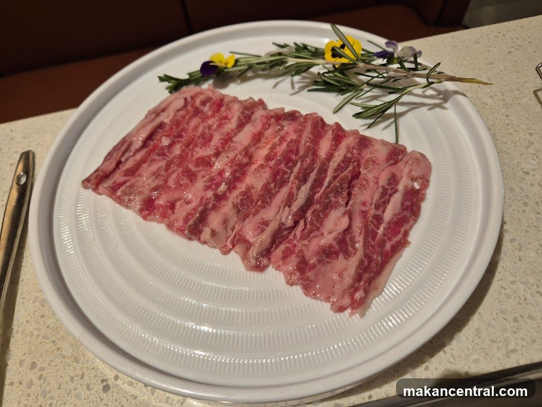 Raw Meat Plate with Garnish