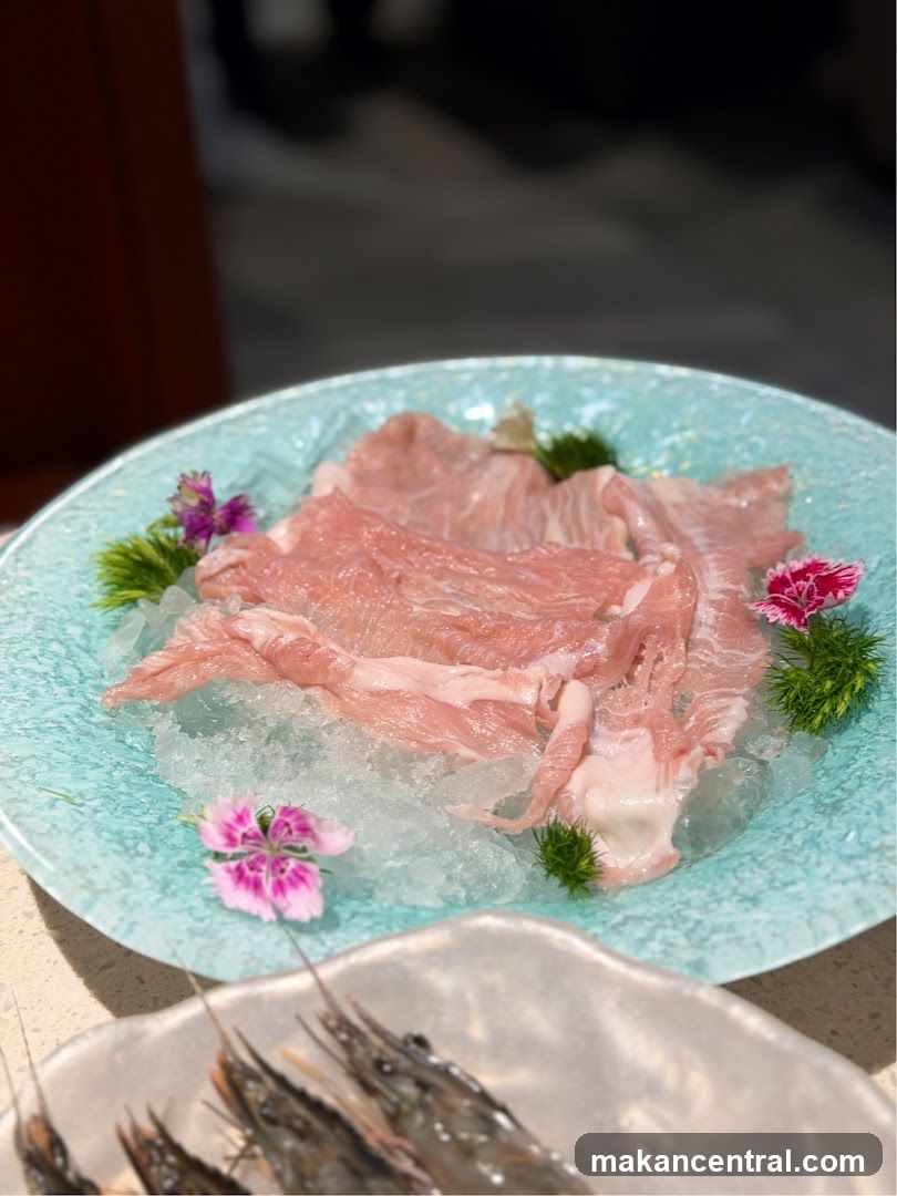 Raw Meat Dish on Ice