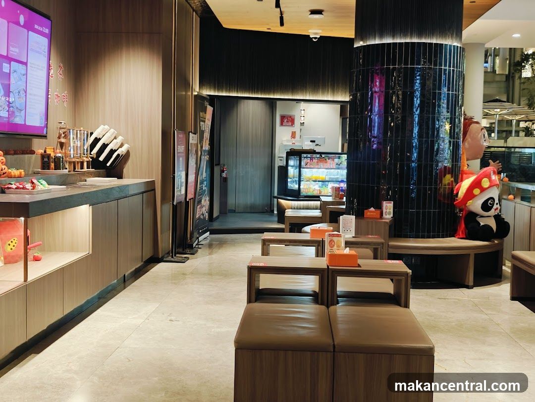 Interior of a modern café or lounge