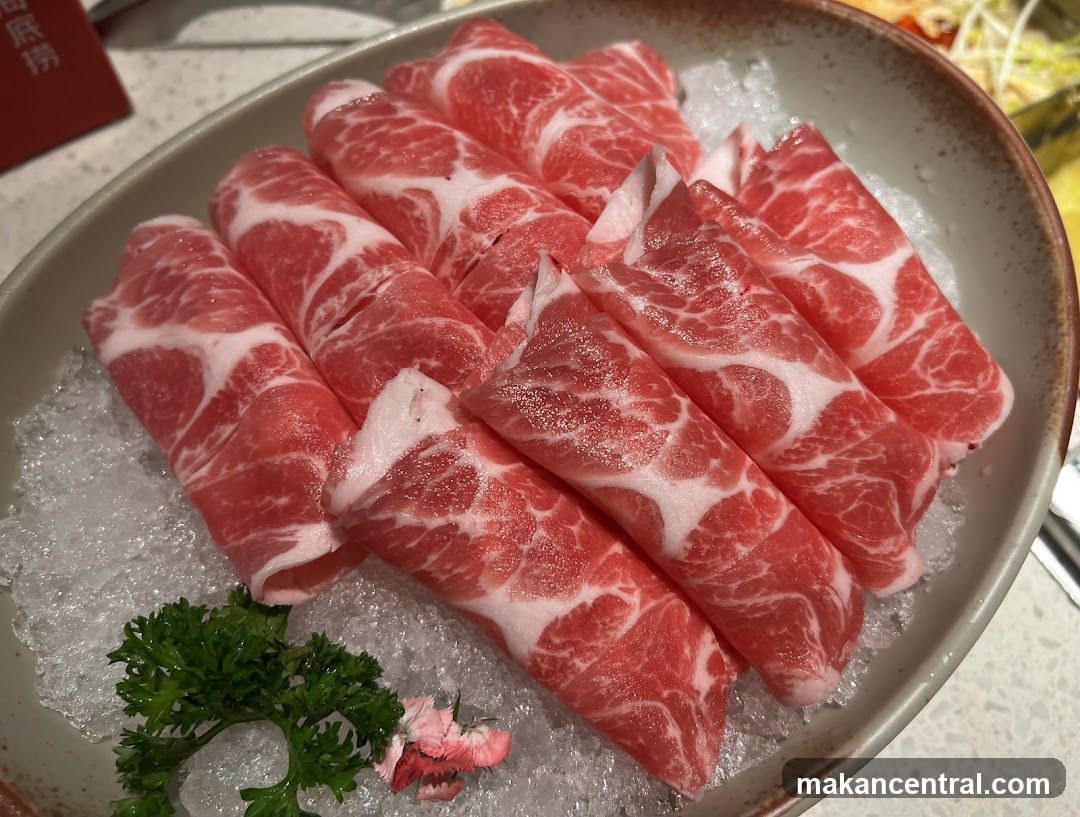 Raw Meat Slices on Ice