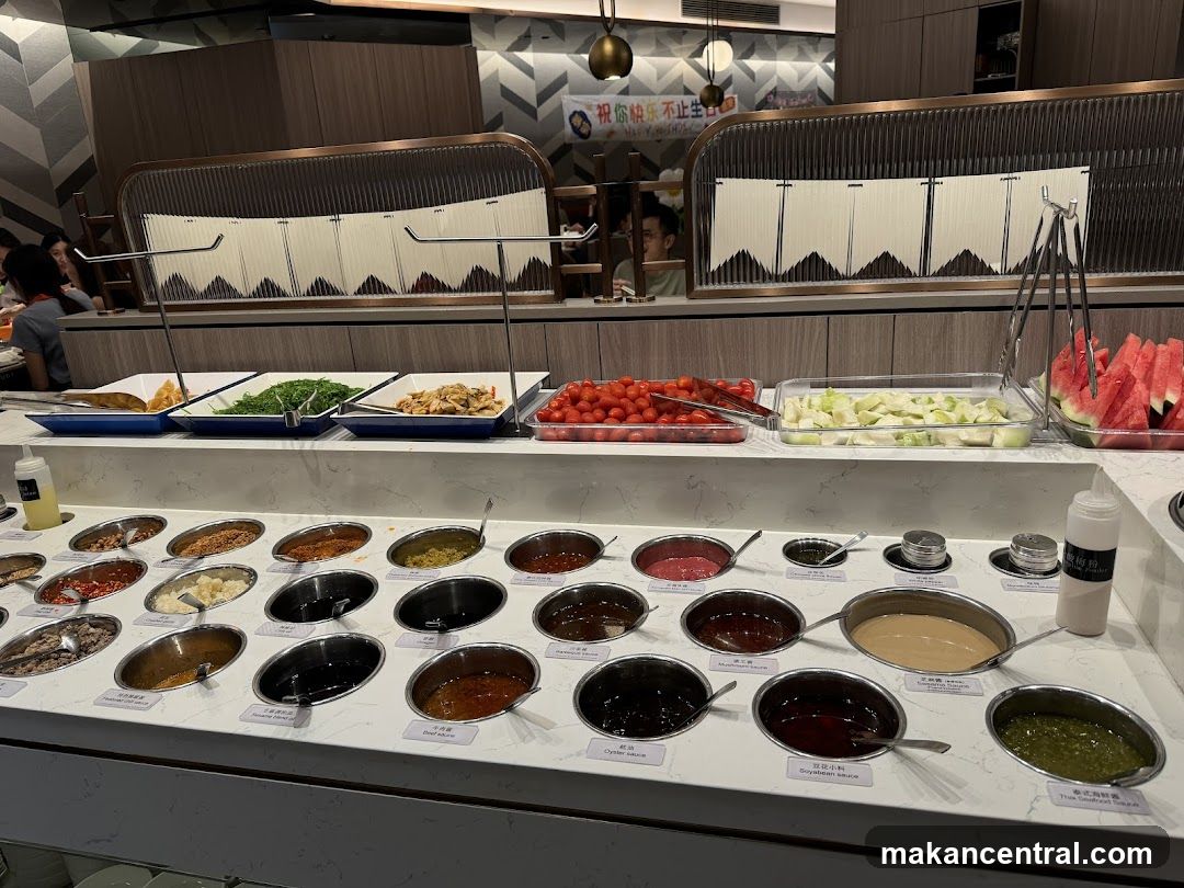 Restaurant buffet area