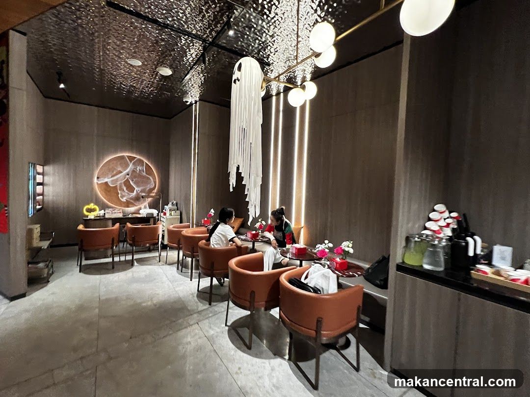 Interior of a modern café or lounge