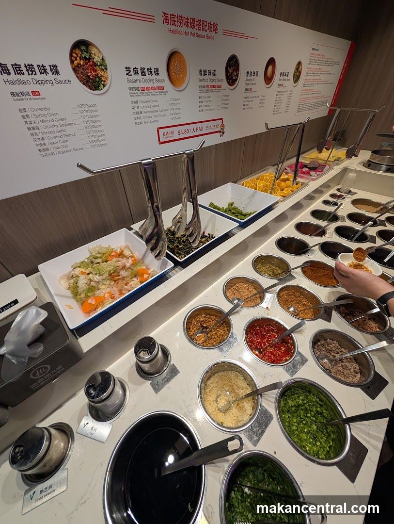 Hot Pot Dipping Sauce Station