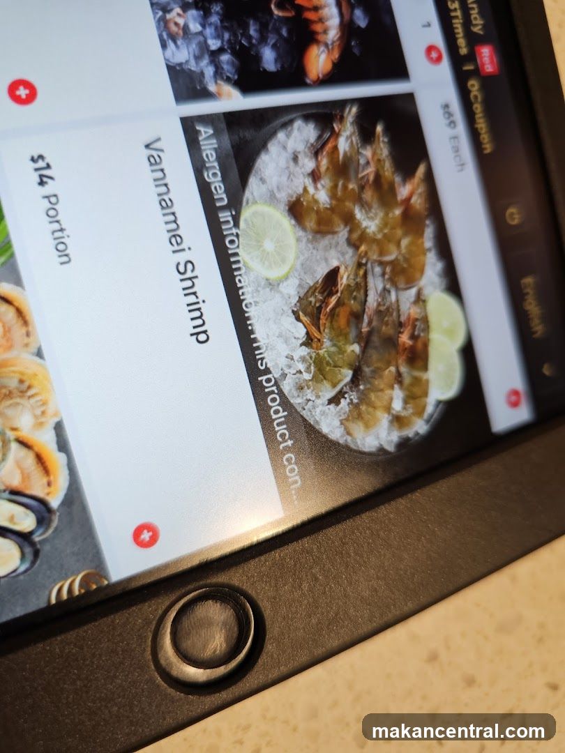 Vannamei Shrimp Menu Item