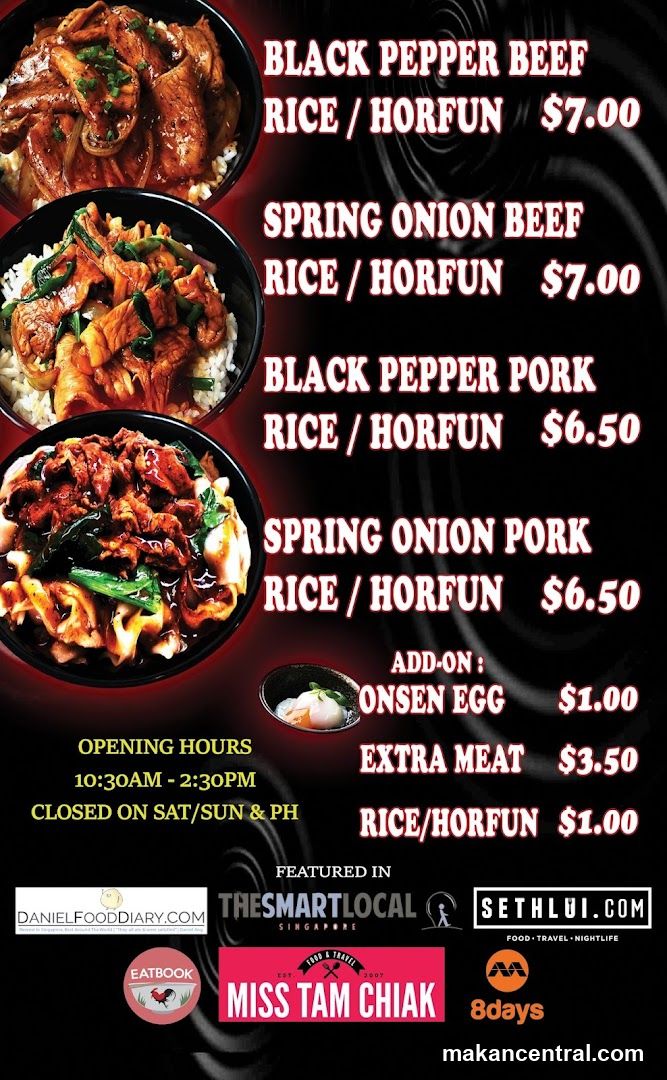 Rice/Horfun Menu
