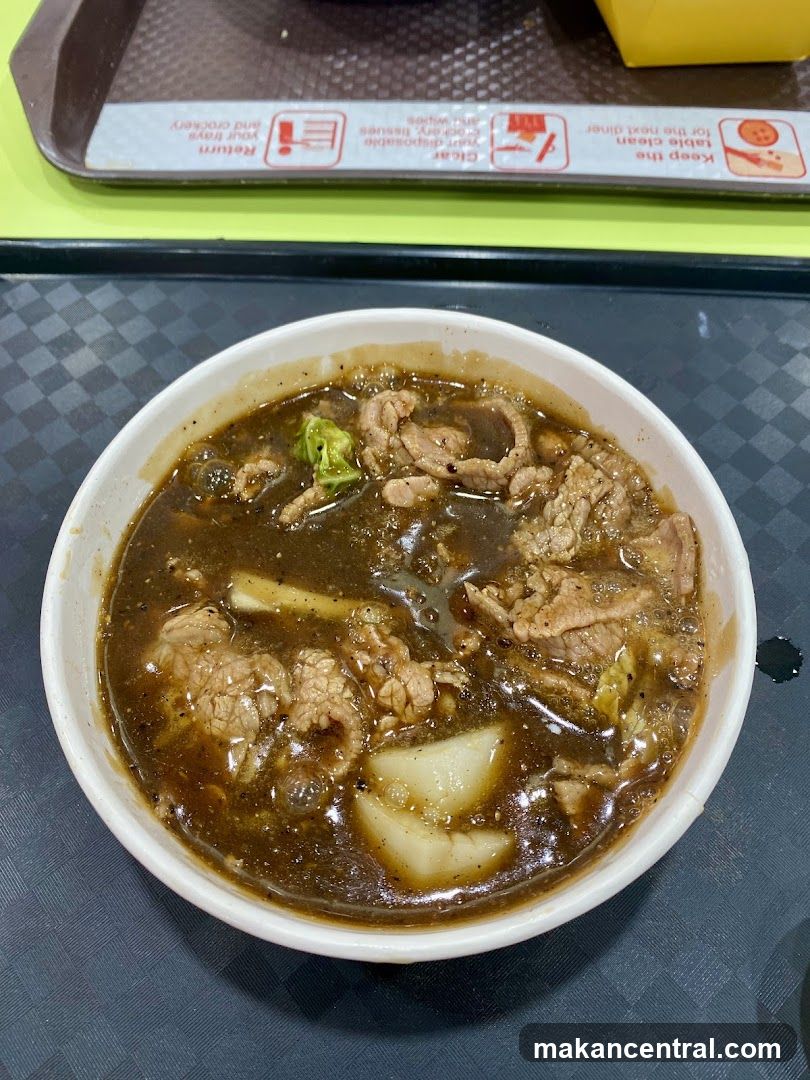 Food on tray