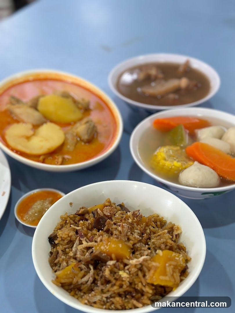 Food Display on Table