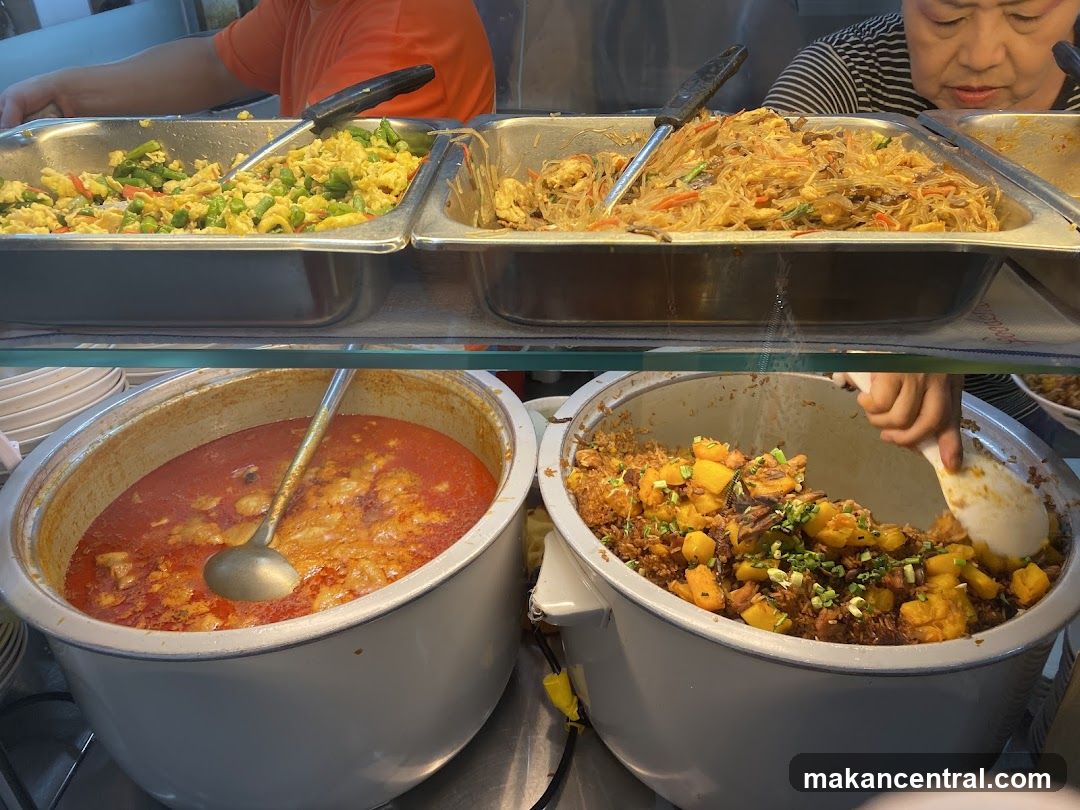 Food stall interior