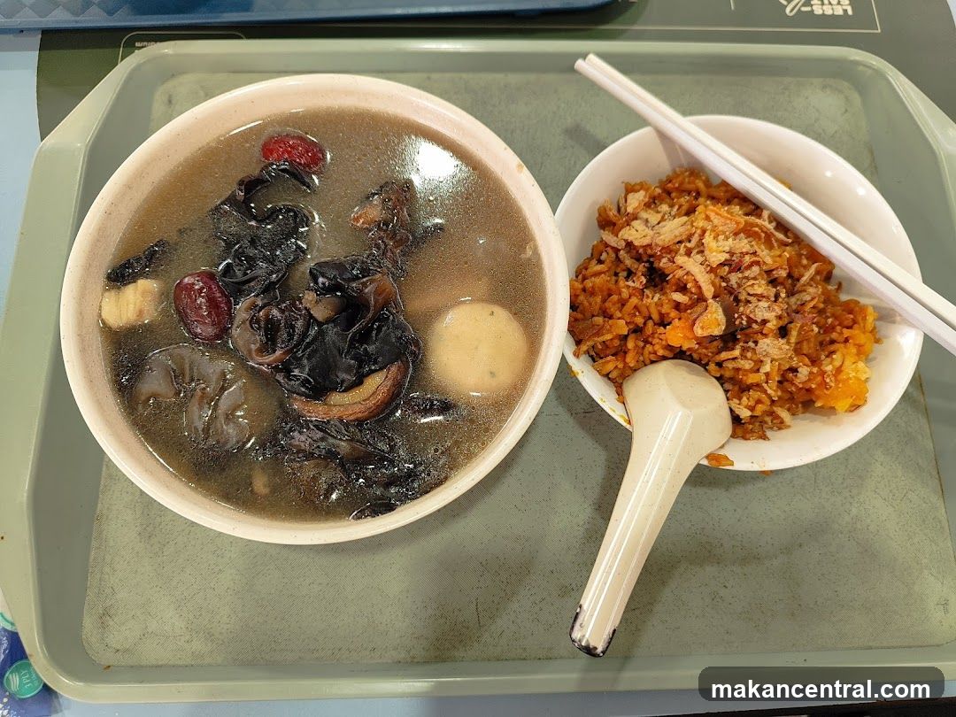 Food on tray